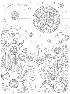 Sunny Circles and Flower Blooms