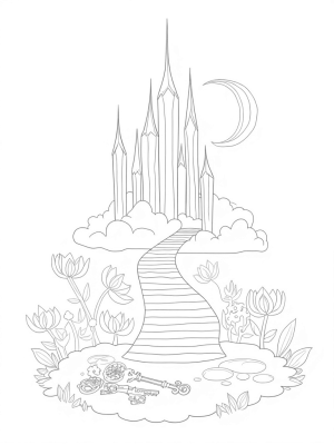 Crystal Castle on a Floating Cloud