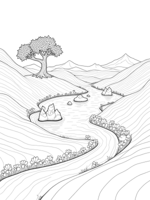 Rolling Hills and a Colossal Tree