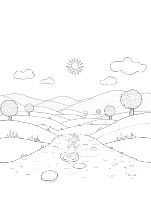 Quilted Hills and Yarn Trees