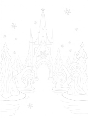 Majestic Ice Palace Under the Stars