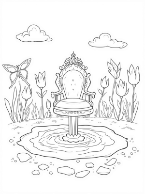 Giant Flower Thrones and a Tiara Fountain