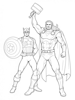 Thor vs Captain America Showdown