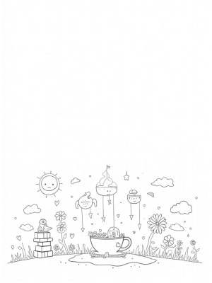 Floating Nursery with Teacup Crib and Playful Blocks