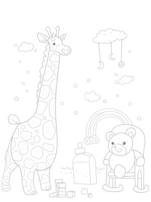 Oversized Toys in a Dreamy Nursery Landscape