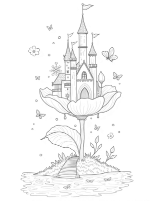 Castle on a Giant Flower
