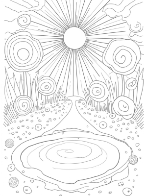 Kaleidoscopic Garden of Colorful Circles