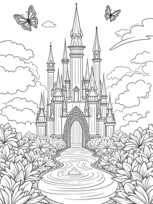 Crystal Castle with Enchanted Garden