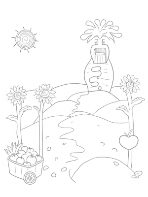 Giant Vegetables and a Cozy Treehouse on the Farm