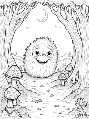 Gruffalo's Face in a Twisted Forest