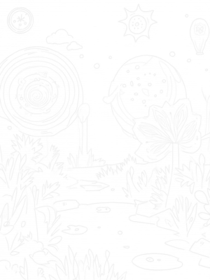 Cosmic Garden of Floating Mandalas