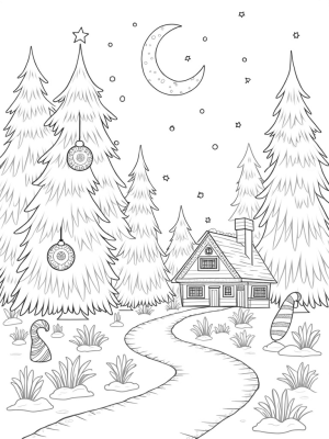 Dessert Wonderland in a Holiday Forest