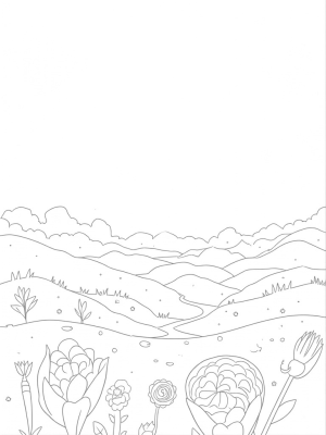 Rolling Hills of Paint Palettes and Crayon Boulders