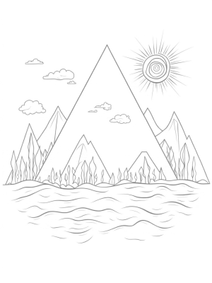 Floating Triangles in a Dreamy Landscape