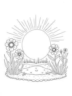 Celestial Garden of Mandala Flowers