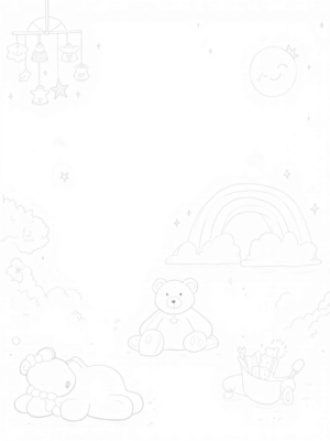 Dreamy Nursery with Plush Toys and Mobile