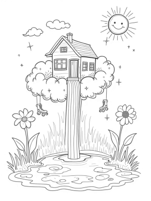 Dreamhouse on a Fluffy Pink Cloud