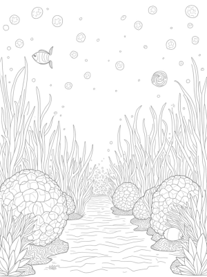 Vibrant Underwater Garden with Coral Reef and Fish