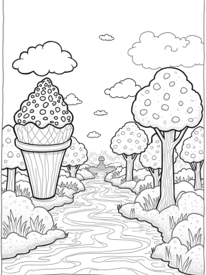 Colossal Strawberries and Giant Cupcake Trees in a Fruit Garden