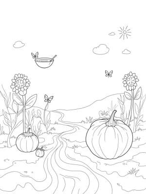 Garden of Giant Fruits and Vegetables