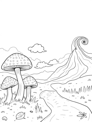 Oversized Mushrooms and a Crystal River Landscape