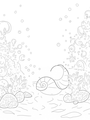 Underwater Garden with Colorful Coral and Playful Fish