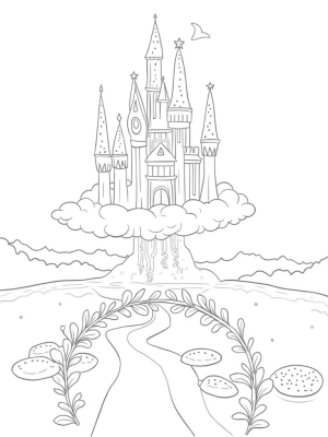 Flower Tower Castle in the Clouds