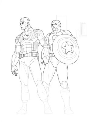Captain America and Iron Man Team Up in the City