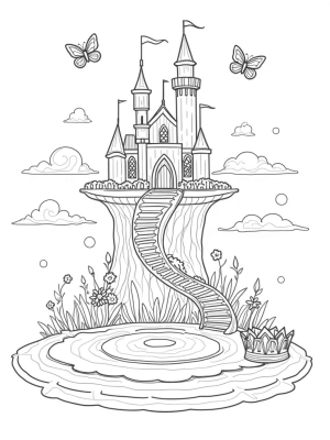 Floating Castle on a Lily Pad