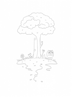 Animal-Shaped Trees in a Enchanted Forest Glade