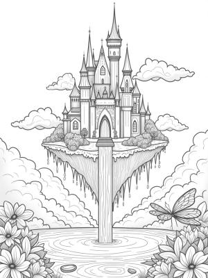 Crystal Castle on a Floating Island