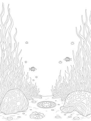 Underwater Garden with Coral and Fish