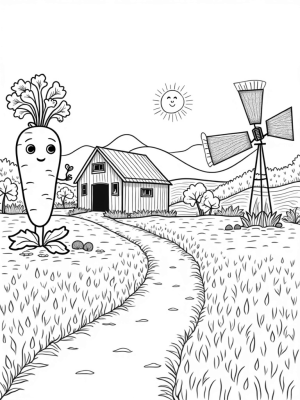 Giant Vegetables and a Carrot Barn
