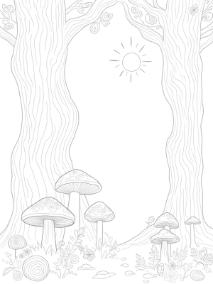 Twisted Trees and Colorful Mushrooms in a Magical Forest