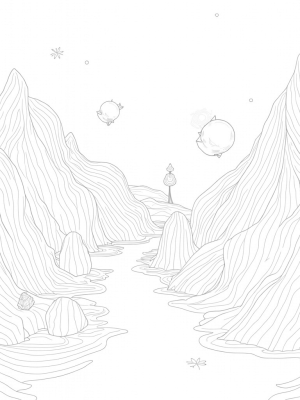 Dreamscape with Floating Islands and Musical Rocks