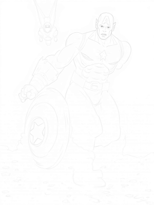 Captain America and Iron Man Team-Up Action Scene