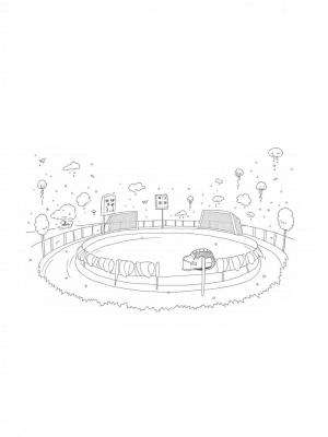 Giant Soccer Ball Sports Arena with Fun Goalposts