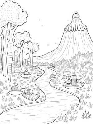 Giant Vegetable Garden with Chocolate River