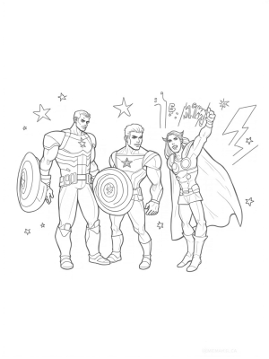 Avengers Assemble: Iron Man, Captain America, and Thor