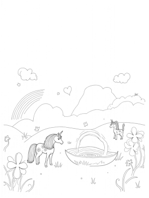 Colorful Ponies in a Magical Meadow