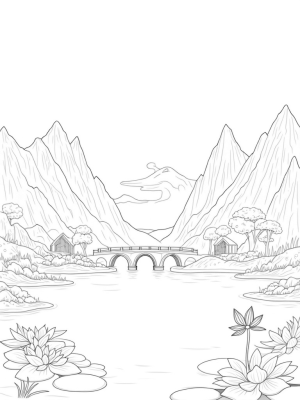 Cloud Dragon Over a Tranquil Mountain Lake