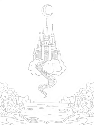 Majestic Castle on a Fluffy Cloud