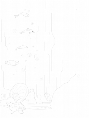 Underwater City with Coral Skyscrapers and Playful Dolphins