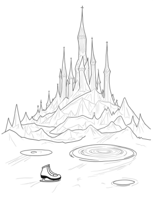 Frozen Castle and Snowflake Whirlpool