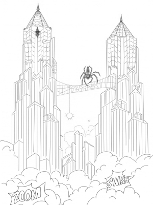 Skyscrapers Woven from Spider Webs