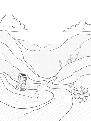 Patchwork Hills and Colorful Threads