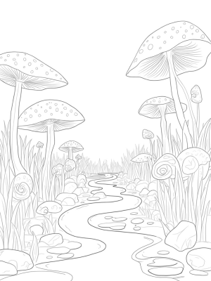 Giant Flower Garden with a Twisting River
