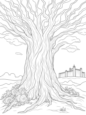 The Colossal Tree and Ethereal Wings