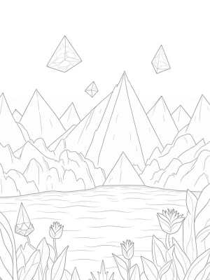 Geometric Mountains and Floating Pyramids