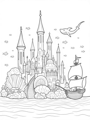 Underwater City of Coral and Seashells